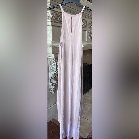 Double Zero Light Beige Tan Maxi Oversize Sheath style Dress Size Small - Picture 3 of 7